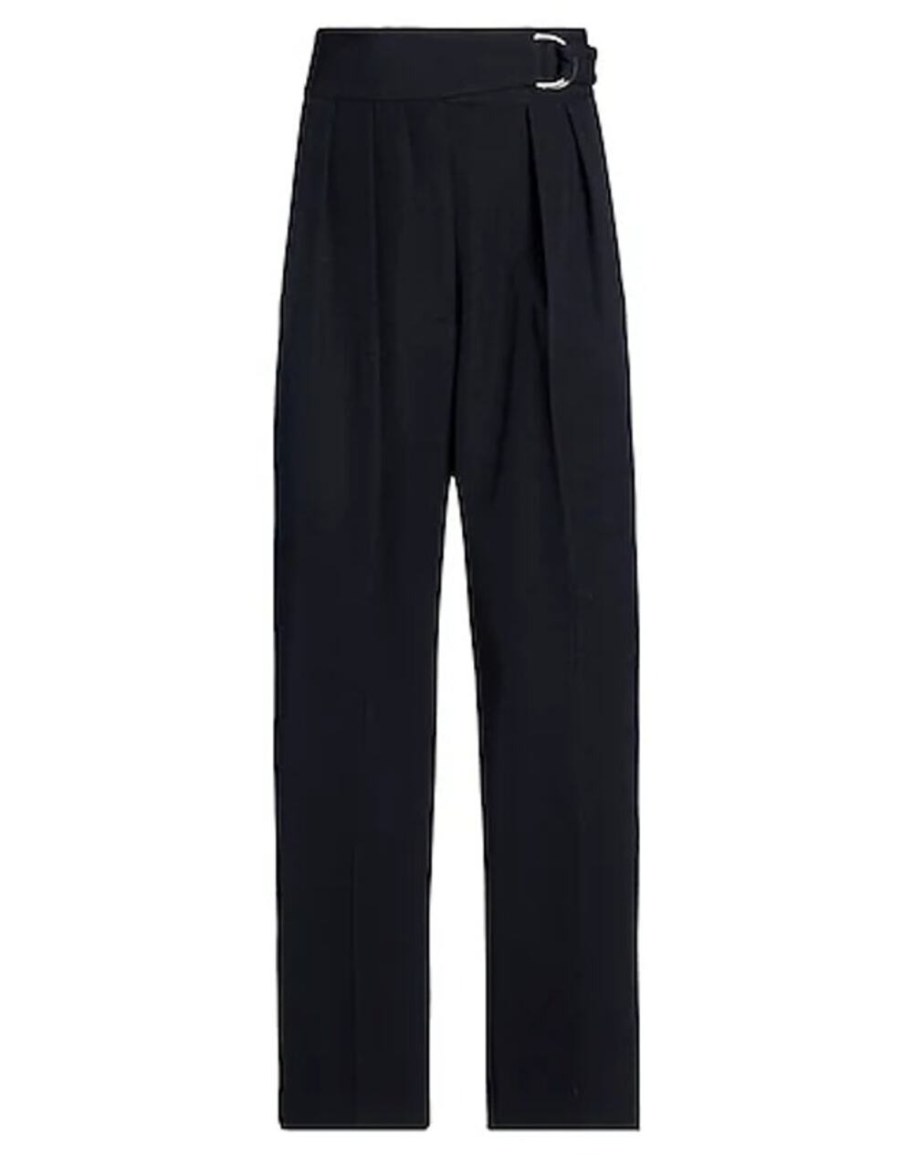 Jil Sander high rise pleated midnight blue wool trousers size 12